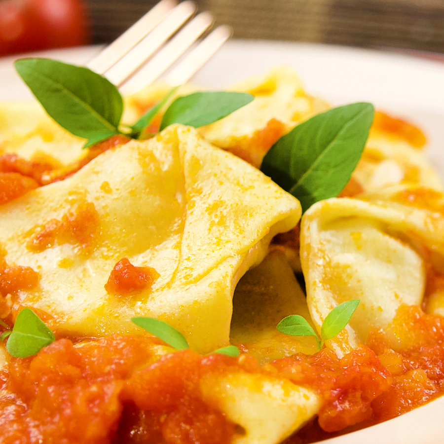 Tortelli de Mussarela de Búfala